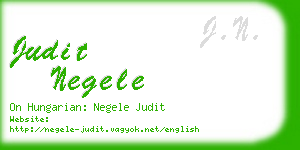 judit negele business card